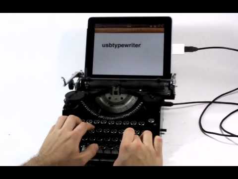 USB Typewriter – The iPad’s Best Accessory!