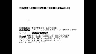 Star Trek (Michael Florey) for the ZX81