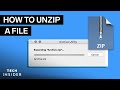 How To Unzip A File