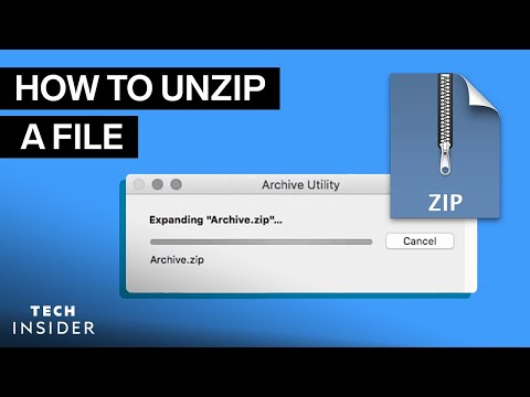 How To Unzip A File