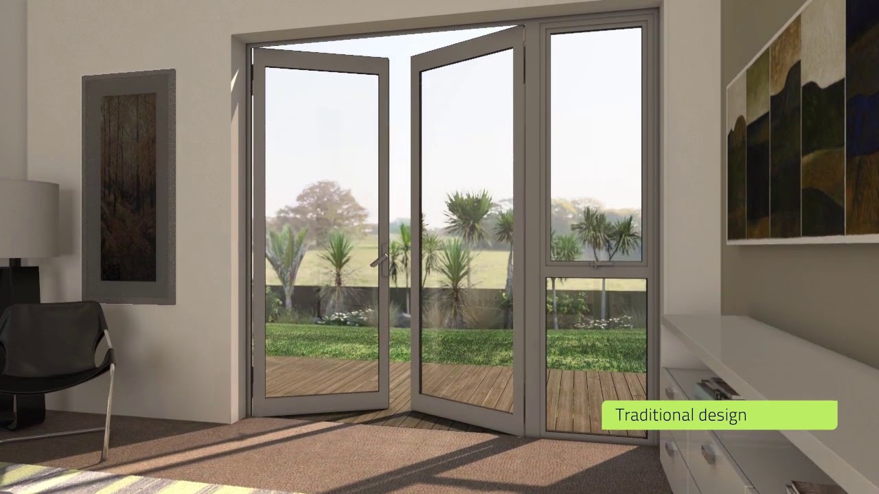 Altus Window Systems - French Doors with a fixed or side awning window