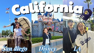 【Vlog🇺🇸】アメリカ西海岸7泊8日完全ガイド|ドジャース・レイカーズ観戦からディズニー・サンディエゴまで網羅旅!