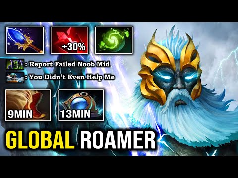 RUN MAN STRAT 9Min Boots BROKEN Mid Zeus Insane Burst DMG 21Kills with Max Range Global Skills DotA