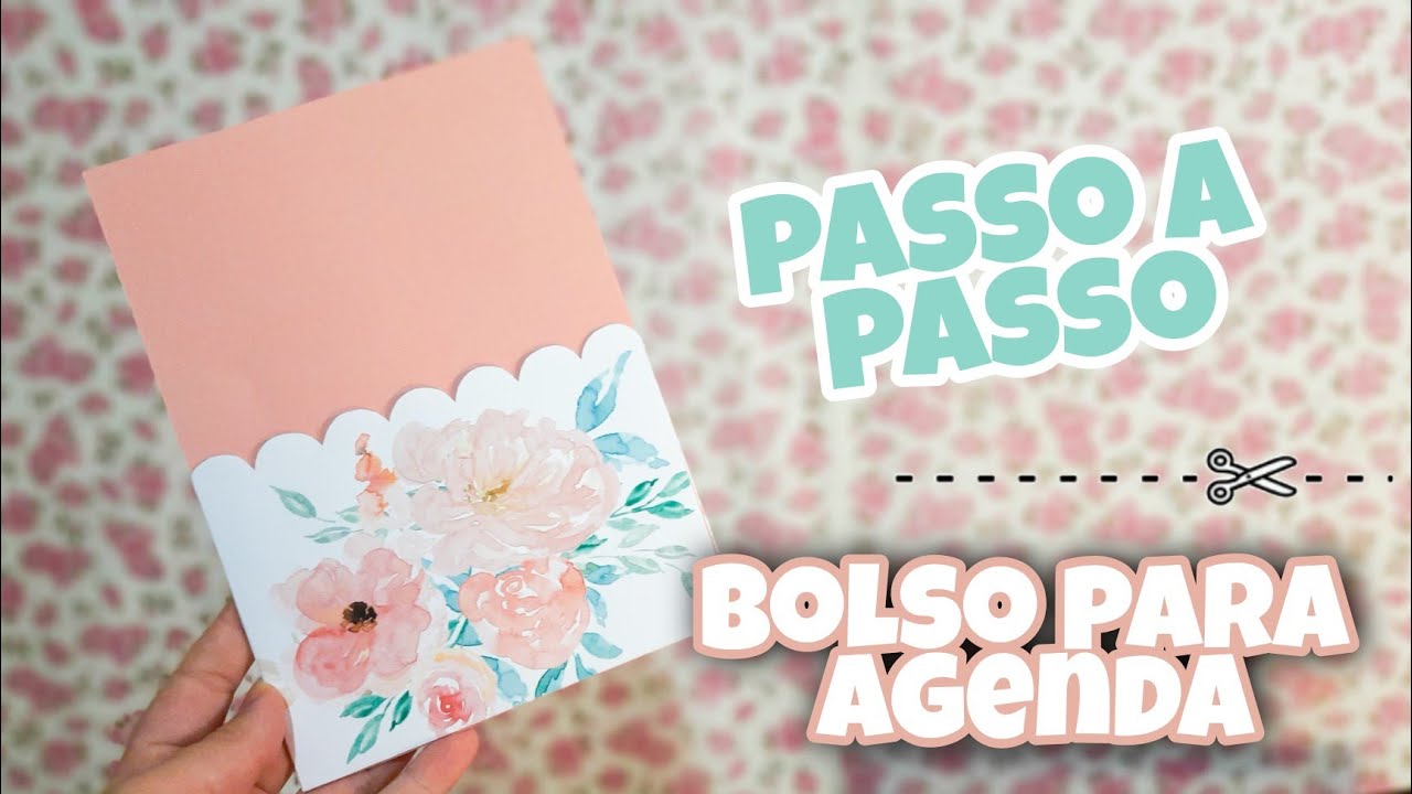 BOLSO DE PAPEL PARA AGENDA E CADERNOS