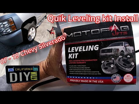 Quick MOTOFABLift Leveling Kit Install for 07 - 19 Chevy Silverado/GMC Sierra
