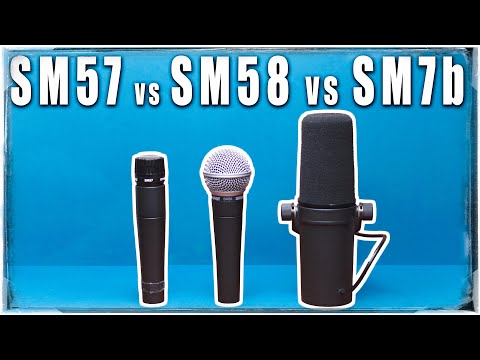 Shure SM57 vs SM58 vs SM7b : Microphone Shootout : Electric Guitar, Snare, Vocals