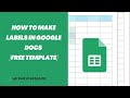 How to Make Labels in Google Docs [Free Template]