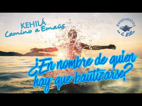 343. ¿En nombre de quién hay que bautizarse? | Respuestas en la Biblia