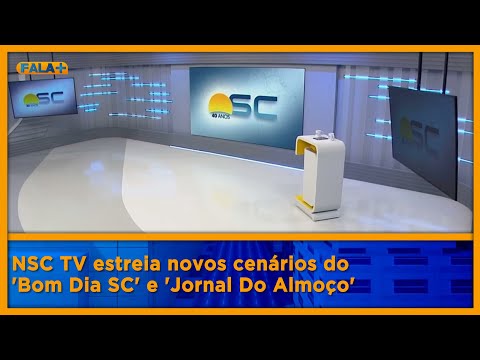 NSC TV estreia novos cenários do 'Bom Dia SC' e 'Jornal Do Almoço'