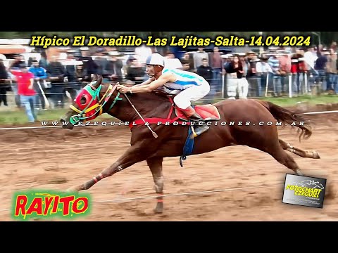 Club Hipico El Doradillo-Las Lajitas-Salta Domingo 14 de Abril del 2024 1°RAYITO  vs  2°PAMPITA