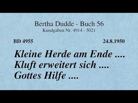 BD 4955 - KLEINE HERDE AM ENDE .... KLUFT ERWEITERT SICH .... GOTTES HILFE ....