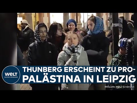 GRETA THUNBERG: Klimaaktivistin nimmt überraschend an pro-palästinensischer Demo in Leipzig teil