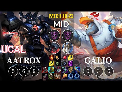 KT Ucal Aatrox vs Galio Mid - KR Patch 10.23