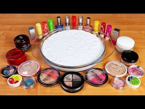 Mixing Makeup Into Glossy Slime ! Recycling My Makeup In Slime ! SATISFYING SLIME VIDEO ! Part 7 Video
