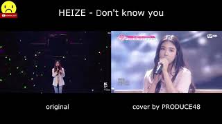 HEIZE - Don't know you (Original & PD48 Comparison)