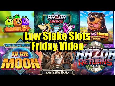 Thumbnail for video: Friday Slots, 30 Bonuses, To The Moon, Deadwood, Razor Returns & So Much More