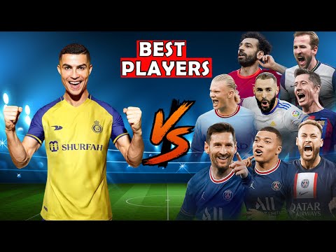 Ronaldo VS Best Football Players 😮🔥 (Messi Mbappe Neymar Haaland Benzema Neymar Salah Kane)