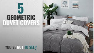 Top 10 Geometric Duvet Covers [2018]: Minimal Style Geometric Shapes Duvet Quilt Cover Modern