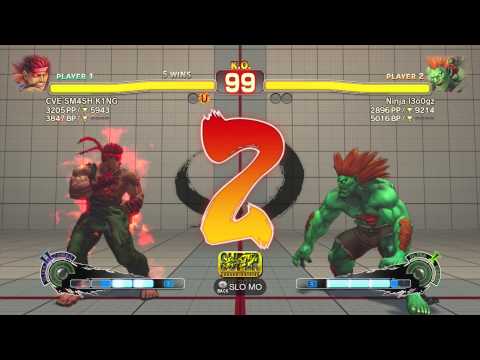 CVE SM4SH K1NG(Evil Ryu) vs Ninja l3o0gz(Blanka)