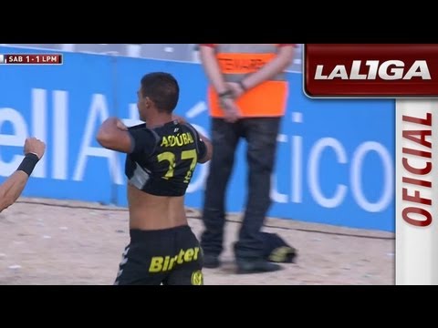 Gol de Asdrúbal (1-2) en el CE Sabadell - UD Las Palmas - HD