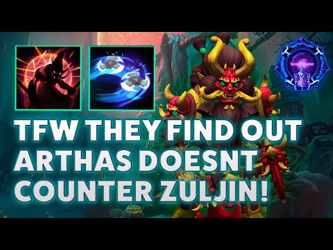 Zuljin Tazdingo - TFW THEY FIND OUT ARTHAS DOESNT COUNTER ZULJIN! - Grandmaster Storm League