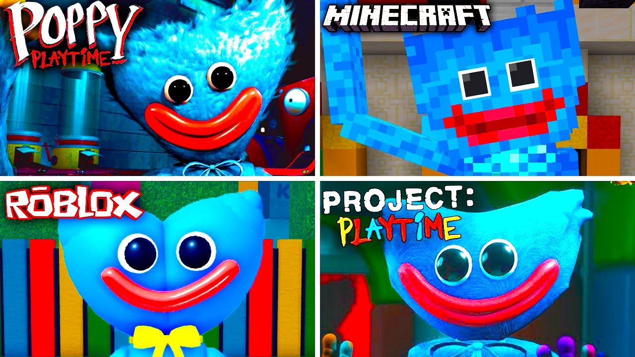 Poppy Playtime - Evolution of Friendly Huggy Wuggy | All Jumpscares & Chase Scenes