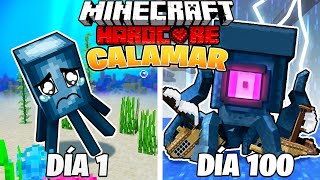 SOBREVIVÍ 100 DÍAS como un CALAMAR en MINECRAFT HARDCORE! SOBREVIVÍ 100 DÍAS como un CALAMAR en MINECRAFT HARDCORE!