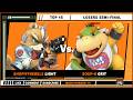 Mash Harder 14 Top 16 Losers Semi Final Light Fox VS GRIT Bowser Jr SSBU