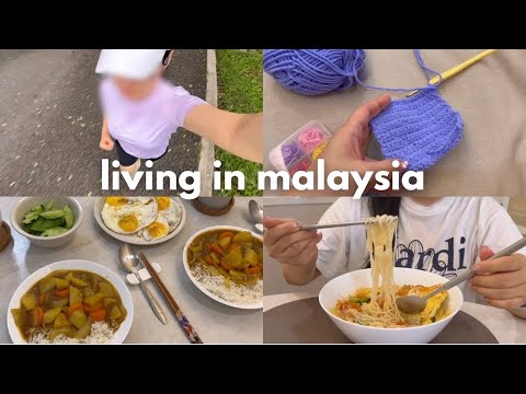 life lately in malaysia | cooking, new home defects, daily life, back to running & crocheting 🧶