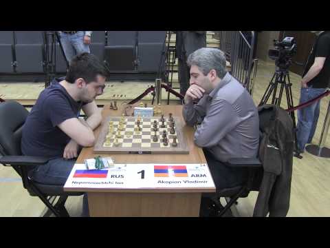 Nepomniachtchi - Akopian FIDE WORLD RAPID CHAMP 2013