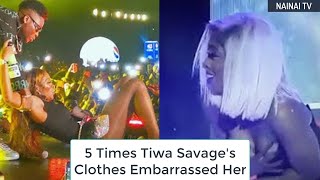 5 Times Tiwa Savage's Clothes Embarrassed Her