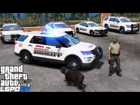 GTA 5 LSPDFR Police Mod 388 | Paleto Bay Sheriff K9 Unit Sniffing Cars To Get Drugs Off The Street