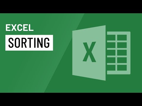 Excel Sorting Data