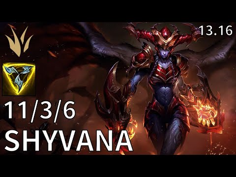 Shyvana Jungle vs Kayn - EUW Diamond | Patch 13.16