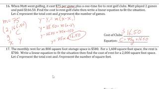 Algebra 1 Unit 7 Exam Review