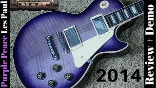 Video thumbnail for 2014 Gibson Les Paul Peace Placid Purple Flame Top | Review + Demo by The Trogly's Guitar Show