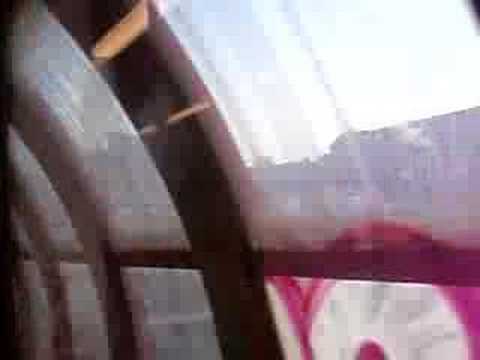 Prague - ride on covered metro bridge