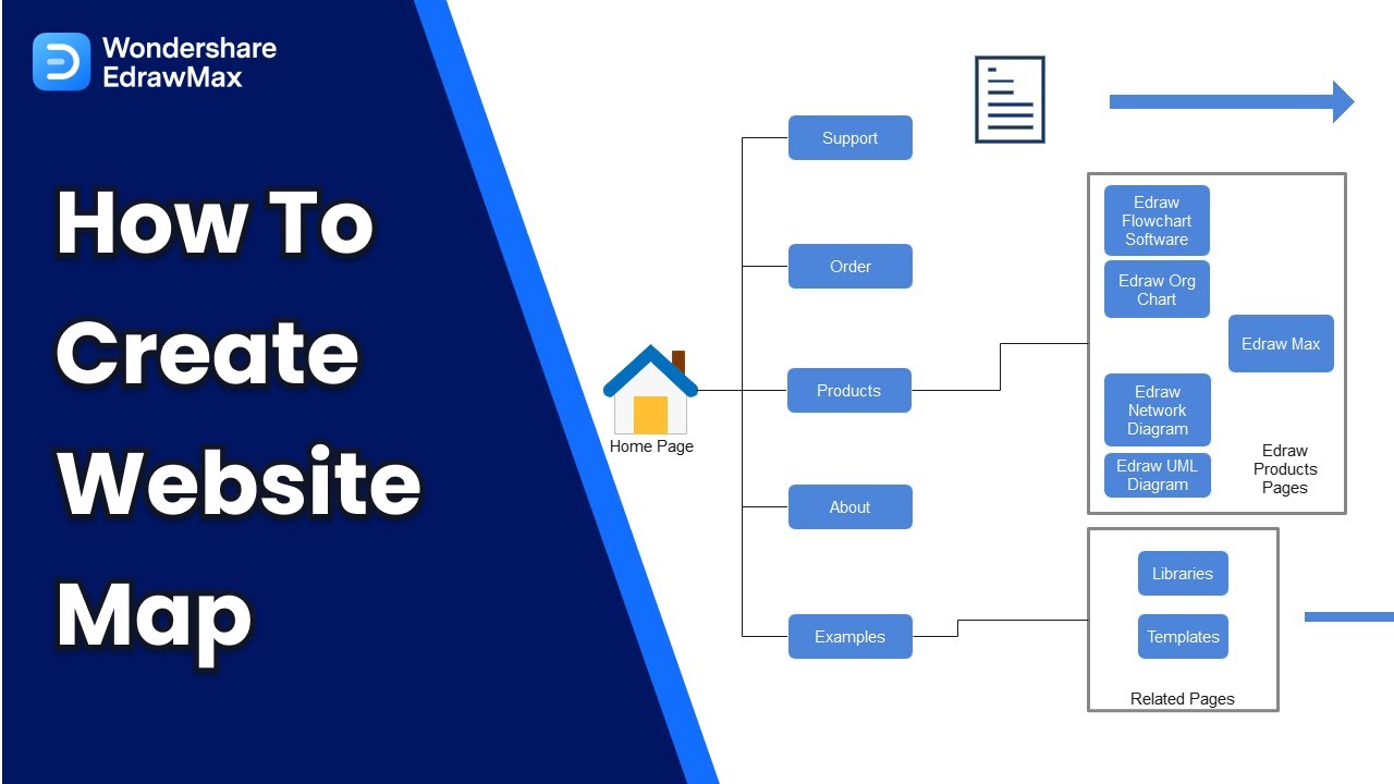 How to Create Website Map | EdrawMax
