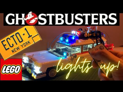 Kyglaring Lego Ghostbusters Ecto-1 LED light sound kit 10274 Full Unboxing & Review