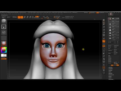Lollipop Girl Bust - Zbrush Speed Sculpt