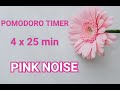 Pomodoro Timer with Pink Noise (Study/Work) 2h