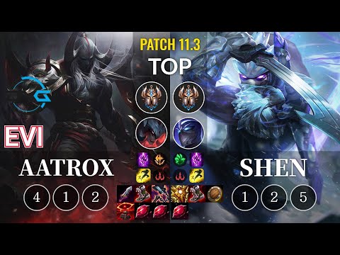 DFM Evi Aatrox vs Shen Top - KR Patch 11.3