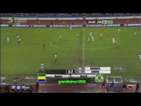 [HD]  Gabon vs Brazil 0-2 Highlights and goals from Internationals - Friendly Game / 2011-11-10