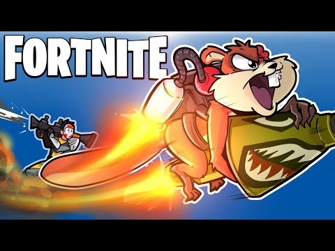 FORTNITE BR - ROCKET RIDING WITH JETPACKS! (And old space glitch!) Video