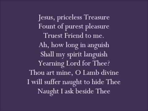 Jesus, Priceless Treasure Hymn with lyrics (Jesu, Meine Freude)