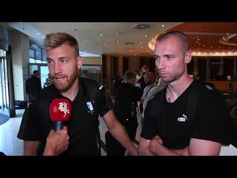 Rasmus Bengtsson och Jo Inge Berget anländer till Slovenien