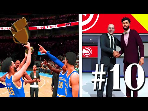 NBA 2K21 MYCAREER EP #10 - NCAA CHAMPIONSHIP GAME! NBA DRAFT NIGHT! Also Playing ZION 2v2!! 😤🏀