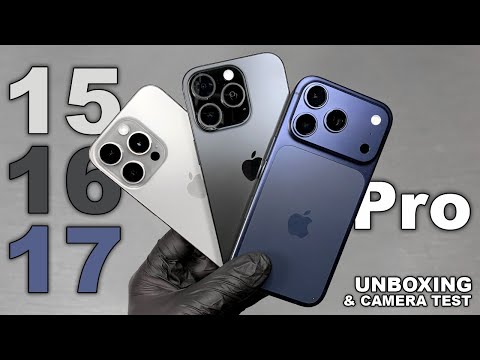 iPhone 17 Pro VS iPhone 16 Pro VS iPhone 15 Pro Unboxing and Camera Test! - ASMR