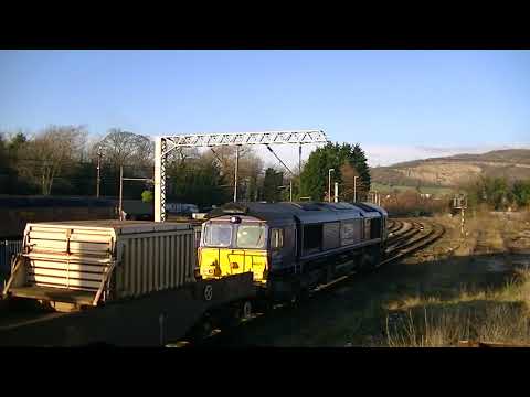 DRS 37259 tnt 66424 6C51 Flasks Carnforth 291116
