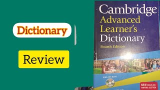 Cambridge English Dictionary | Book Review | Advanced Learner's Dictio